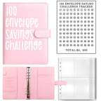 100 Envelope Challenge Binder – Budget Organizer for Cash Saving