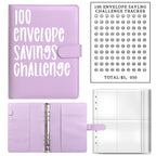 100 Envelope Challenge Binder – Budget Organizer for Cash Saving