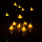 100-Pieces: Amber Yellow LED Tealight Flameless Flickering Candles