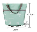 Pull Cart Shopping Food Organizer Trolley Bag On Wheels Bags Folding Portable Shopping Bags Buy Vegetables Bag Tug Package