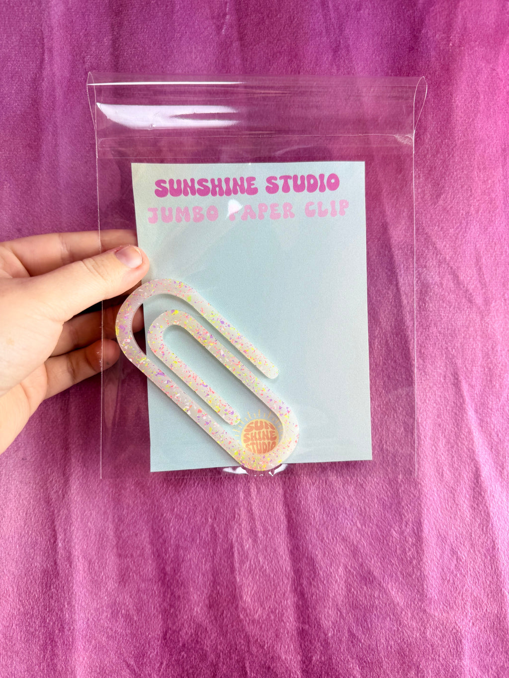Colorful Jumbo Paperclips