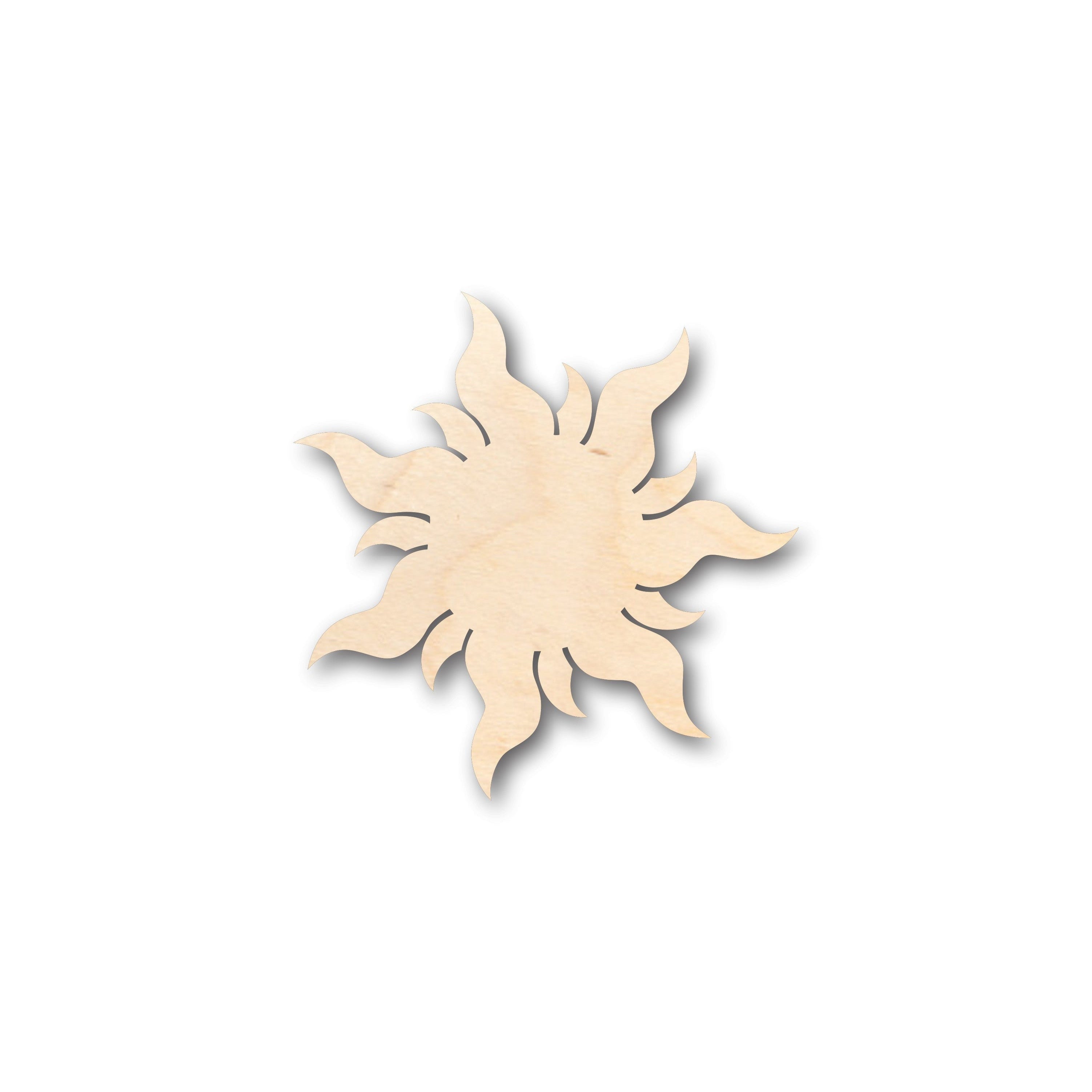 Unfinished Wood Sun Shape - Craft - up to 46" DIY