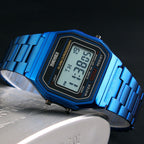New Digital Men Luxury Retro Men's Sport Wristwatch Fashion Stopwatch Electronic Watches For Mens With  Alarm Clock