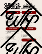 Cleaning Checklist - Digital Download