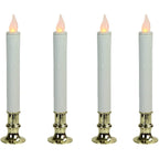 4-Pack: Elegant Glow Candle 9” Flameless Battery Taper