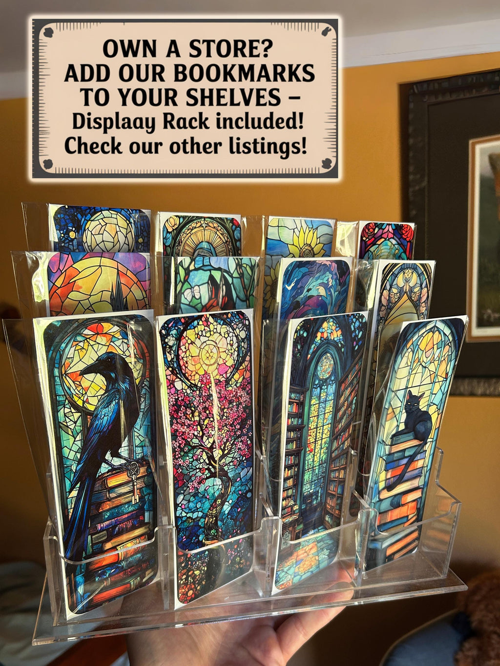All-Seeing Eye Bookmark – Mystical Illuminati, Night Scene Art for Readers, Writers & Spiritual Seekers