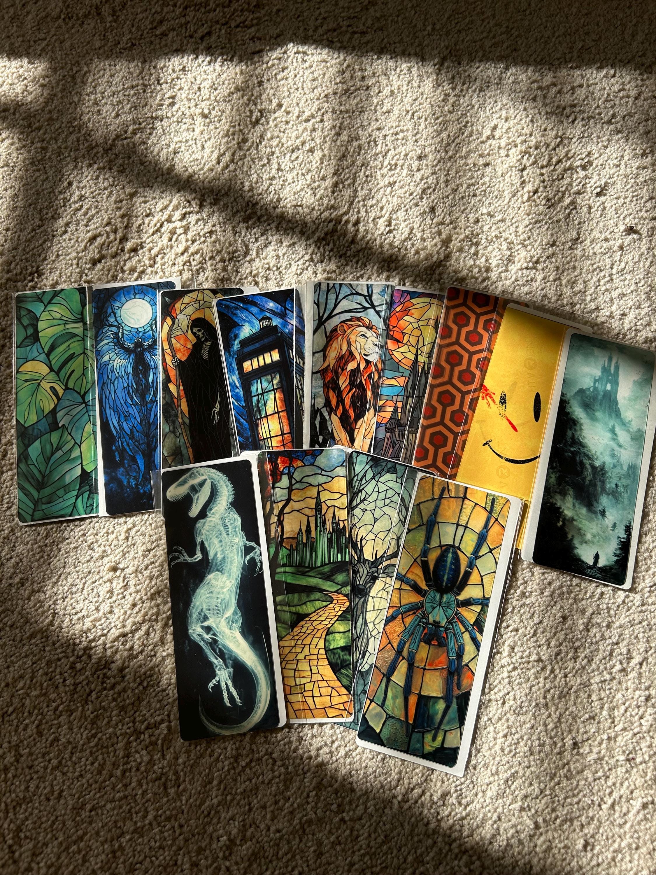 All-Seeing Eye Bookmark – Mystical Illuminati, Night Scene Art for Readers, Writers & Spiritual Seekers