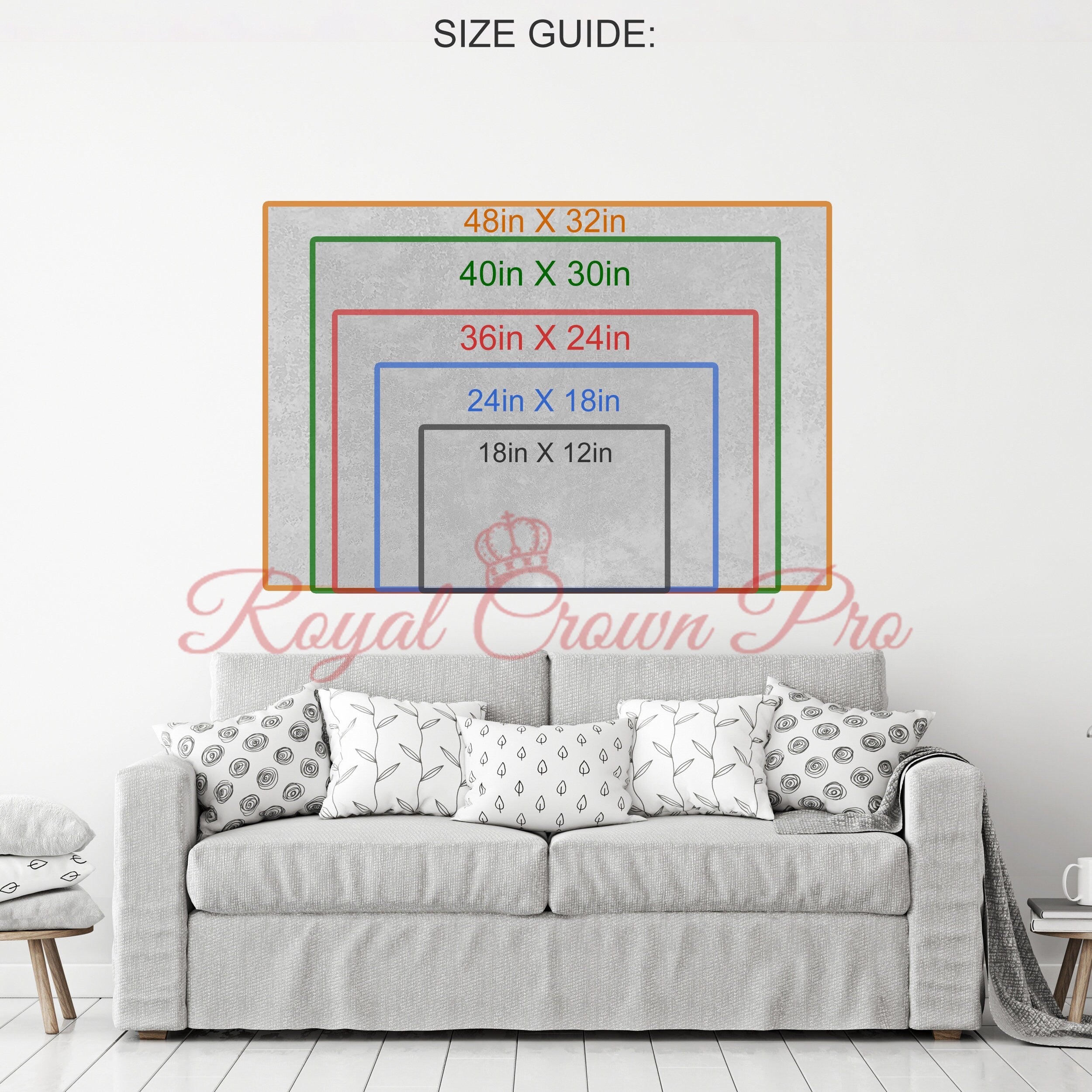 Our Deepest Fear Canvas Wall Art | Marianne Williamson Inspirational Poem