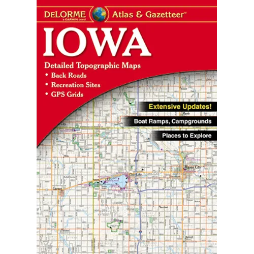 Delorme Atlas & Gazetteer Iowa - Paperback