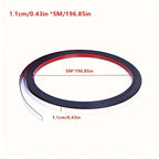 1pc 5M Self-Adhesive 1.1CM PVC Decoration Line Tile Gap Stickers - Waterproof Edge Strips Tape for Wall Decor Frame Decoration