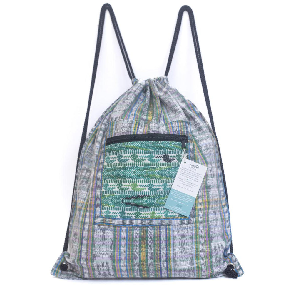 Salsa Upcycled Corte Backpack - Unique Guatemalan Handicraft