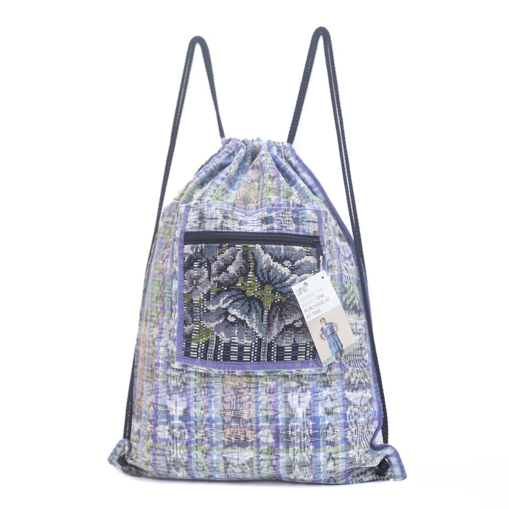 Salsa Upcycled Corte Backpack - Unique Guatemalan Handicraft