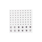 Nascita Face Jewels - 14 Pieces, Self-Adhesive Temporary Facial Decorations for Beauty and Makeup Accessories