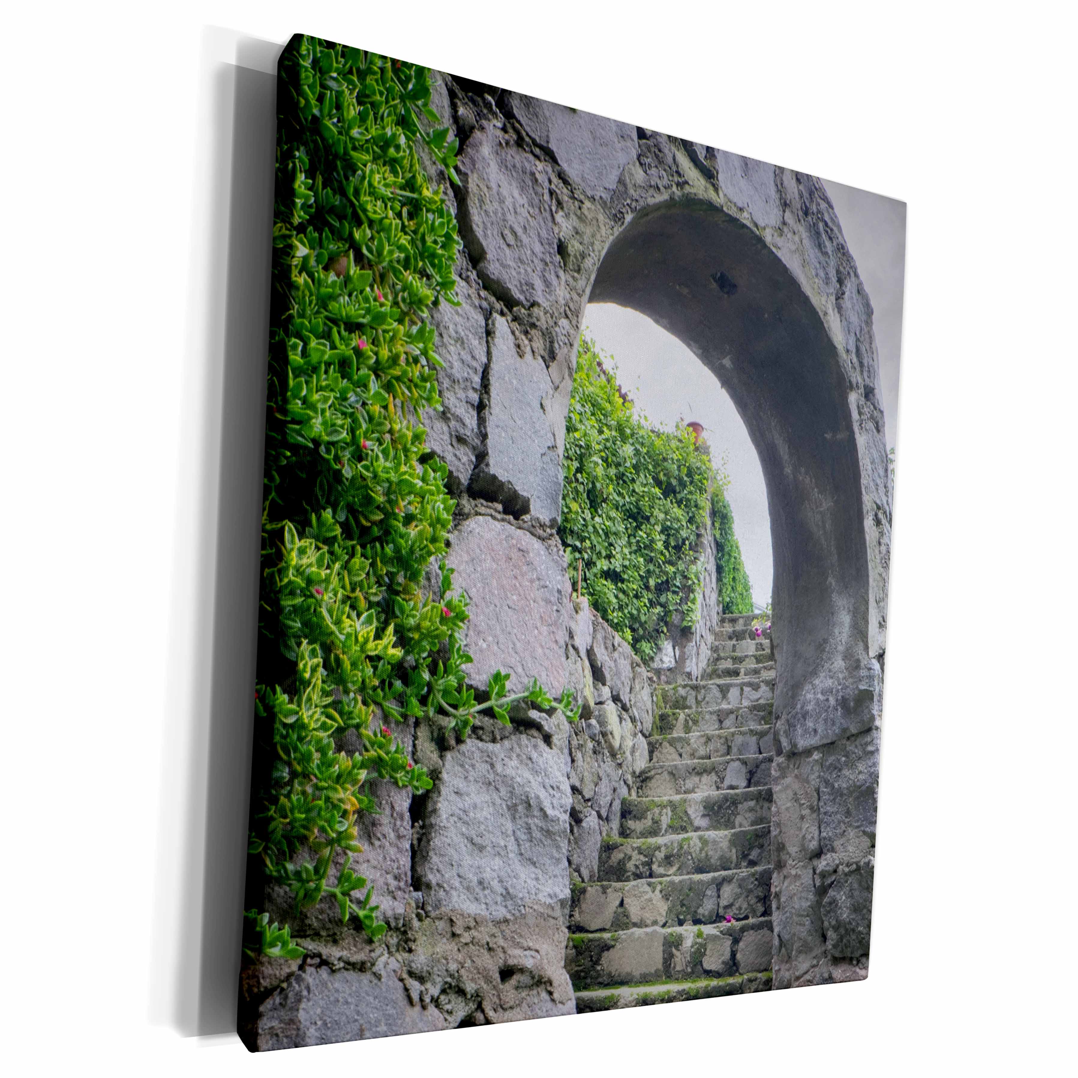 3dRose These old stone steps connect courtyards at a home in... - Museum Grade Canvas Wrap (cw-380540)