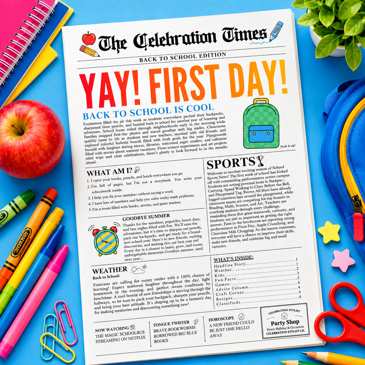 Holiday Newspapers