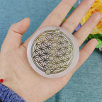 Selenite Spiritual Gold Symbol Plates