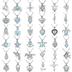 Glow in The Dark Locket necklace For Women Gun skull Heart mermaid Cross tortoise Glowing beads cage pendant Fashion Jewelry