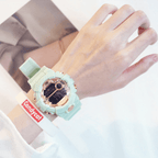 Electroic Shock Digital Watch Unisex Sports Waterproof  Watch With LED Colorful Mode Wristwatch For  Men and woman