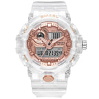 Sport Digital Watch for Men and Woman With Luminous Dual Time Waterproof 5 Bar Modern Men's Military Wristwatch WIth Night Mode