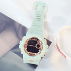 Electroic Shock Digital Watch Unisex Sports Waterproof  Watch With LED Colorful Mode Wristwatch For  Men and woman