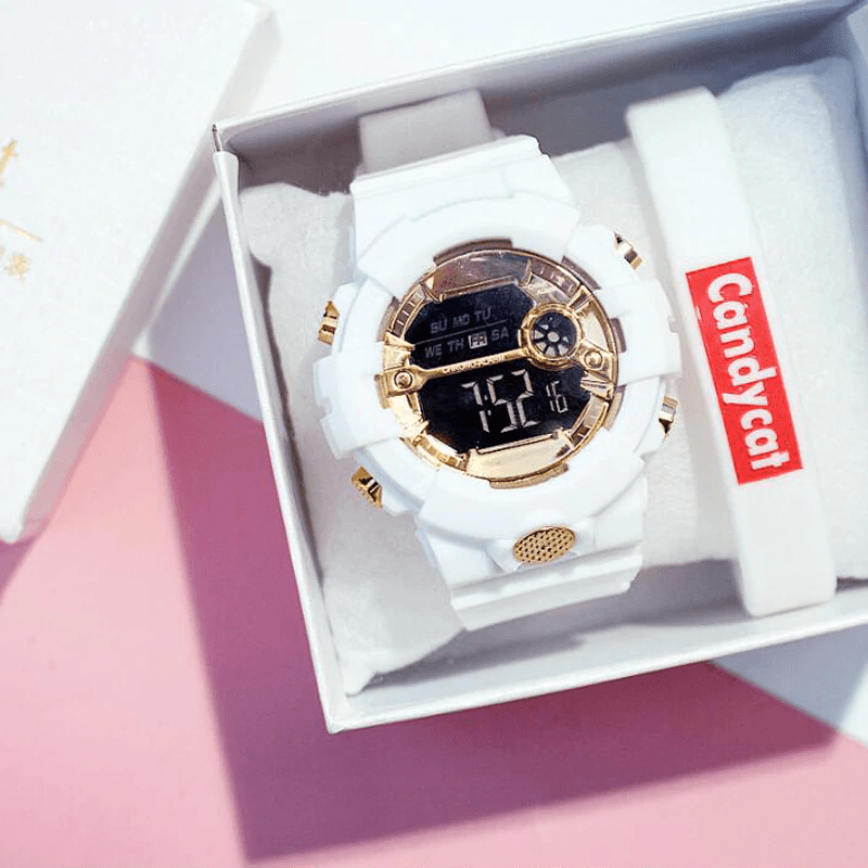 Electroic Shock Digital Watch Unisex Sports Waterproof  Watch With LED Colorful Mode Wristwatch For  Men and woman