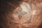 22" Indian Premium Wind Gong with Stand, Hand-engraved Mantra