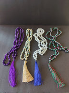 Stone Bead Mala Necklace