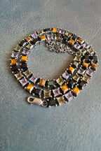 Tennis Necklace in Punk Rocks (Silver)