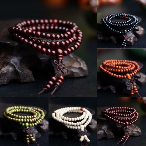 Mala Wood Bead Necklaces