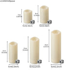 10-120pcs Flameless LED Flickering Pillar Candles – Battery-Operated, Safe, and Reusable for Weddings, Parties, and Home Décor