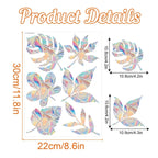 Rainbow Suncatcher Window Stickers | PVC Cat Butterfly Prism Glass Decal