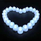 1/6/12Pcs Flameless LED Tea Light Candles – Battery-Powered, Safe, and Reusable for Weddings, Parties, and Home Décor
