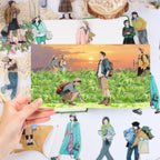 PET Grass Plant Landscape Tape | Decorative Adhesive Tape for Scrapbooking and Junk Journal Crafts