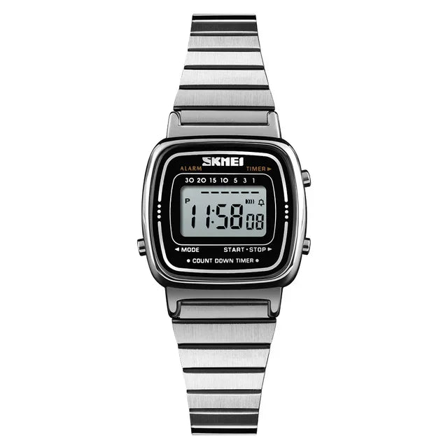 SKMEI 1901 Luxury Small Dial Digital Women Watch Ladies Calendar Waterproof Lady Sports Wristwatches Girl Clock 1252 Reloj Mujer