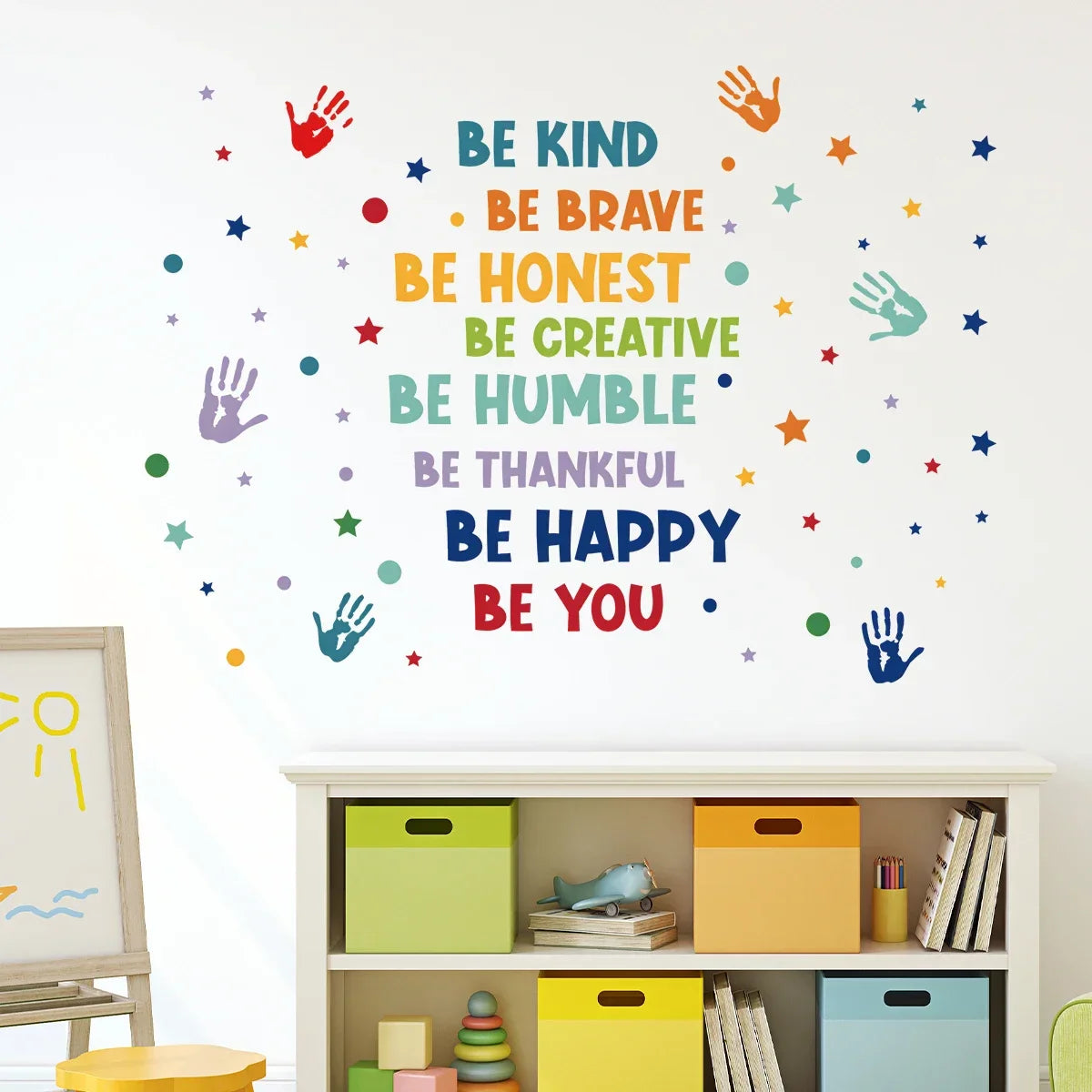 Colorful Inspirational Phrases Text Wall Stickers for Kids Room Background Wall Decals Living Room Decoration Home Decor