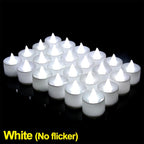 1/6/12Pcs Flameless LED Tea Light Candles – Battery-Powered, Safe, and Reusable for Weddings, Parties, and Home Décor