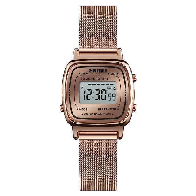 SKMEI 1901 Luxury Small Dial Digital Women Watch Ladies Calendar Waterproof Lady Sports Wristwatches Girl Clock 1252 Reloj Mujer