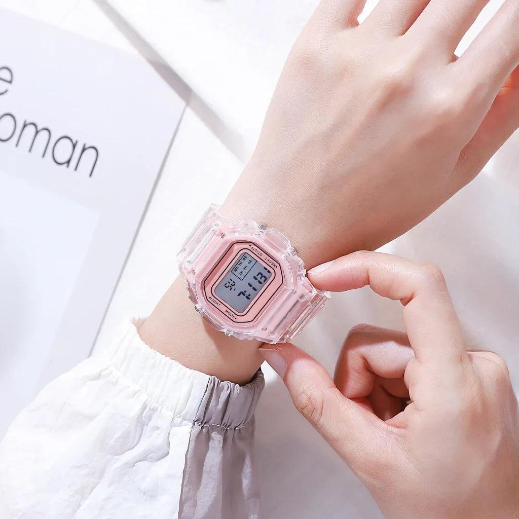 New Sports Digital Watch for Men Women Simple Square LED Watch Fashion Casual Electronic Wristwatches Student Clock reloj mujer