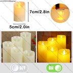 10-120pcs Flameless LED Flickering Pillar Candles – Battery-Operated, Safe, and Reusable for Weddings, Parties, and Home Décor