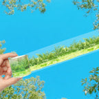 PET Grass Plant Landscape Tape | Decorative Adhesive Tape for Scrapbooking and Junk Journal Crafts