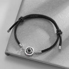 Custom Photo Projection Men's Navigational Compass Bracelet Handmade Festival Accessory