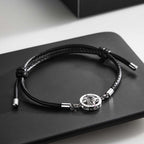 Custom Photo Projection Men's Navigational Compass Bracelet Handmade Festival Accessory