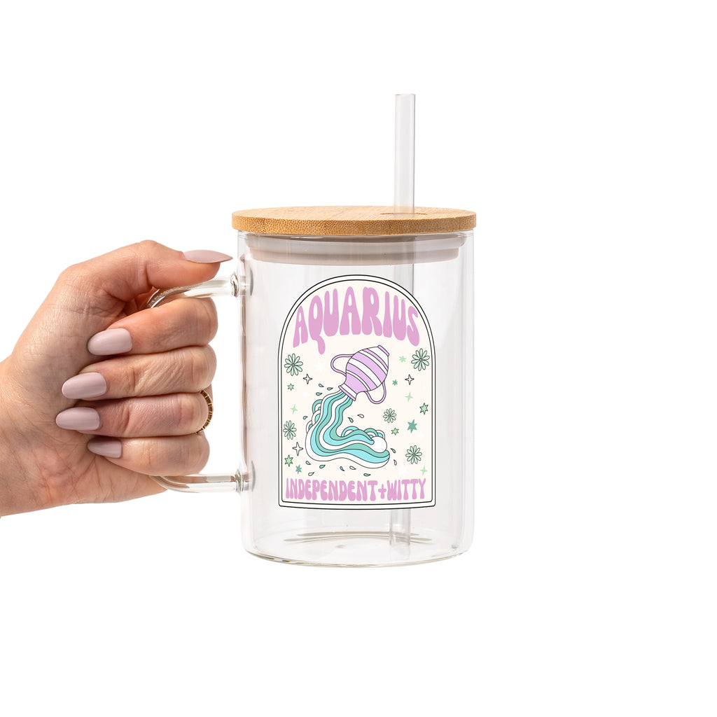 Zodiac Astrology Horoscope Glass Cup