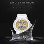 Sport Digital Watch for Men and Woman With Luminous Dual Time Waterproof 5 Bar Modern Men's Military Wristwatch WIth Night Mode