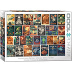Vintage Alien Posters 1000 Piece Jigsaw Puzzle Eurographics