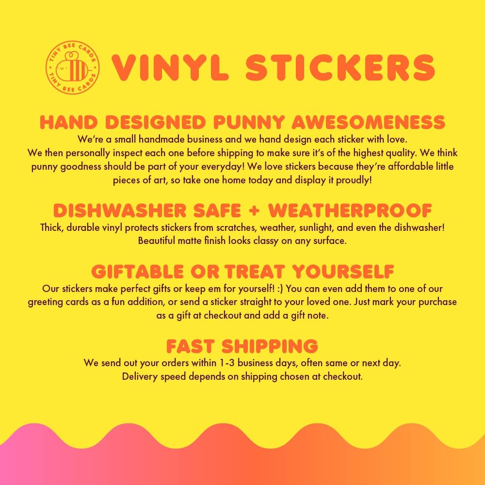 Shark Vinyl Sticker "Jawsome!"