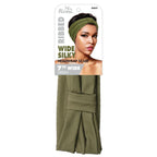 Ms. Remi Wide Silky Headwrap Scarf Ribbed, 1 Count, Assorted Colors