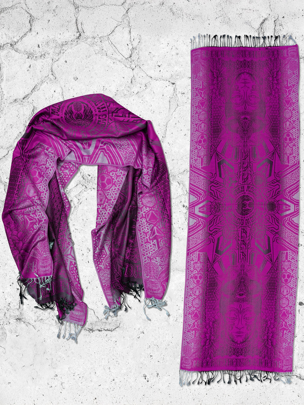 WOUNDS TO WISDOM ✦ Pink Gradient Festival Shawl
