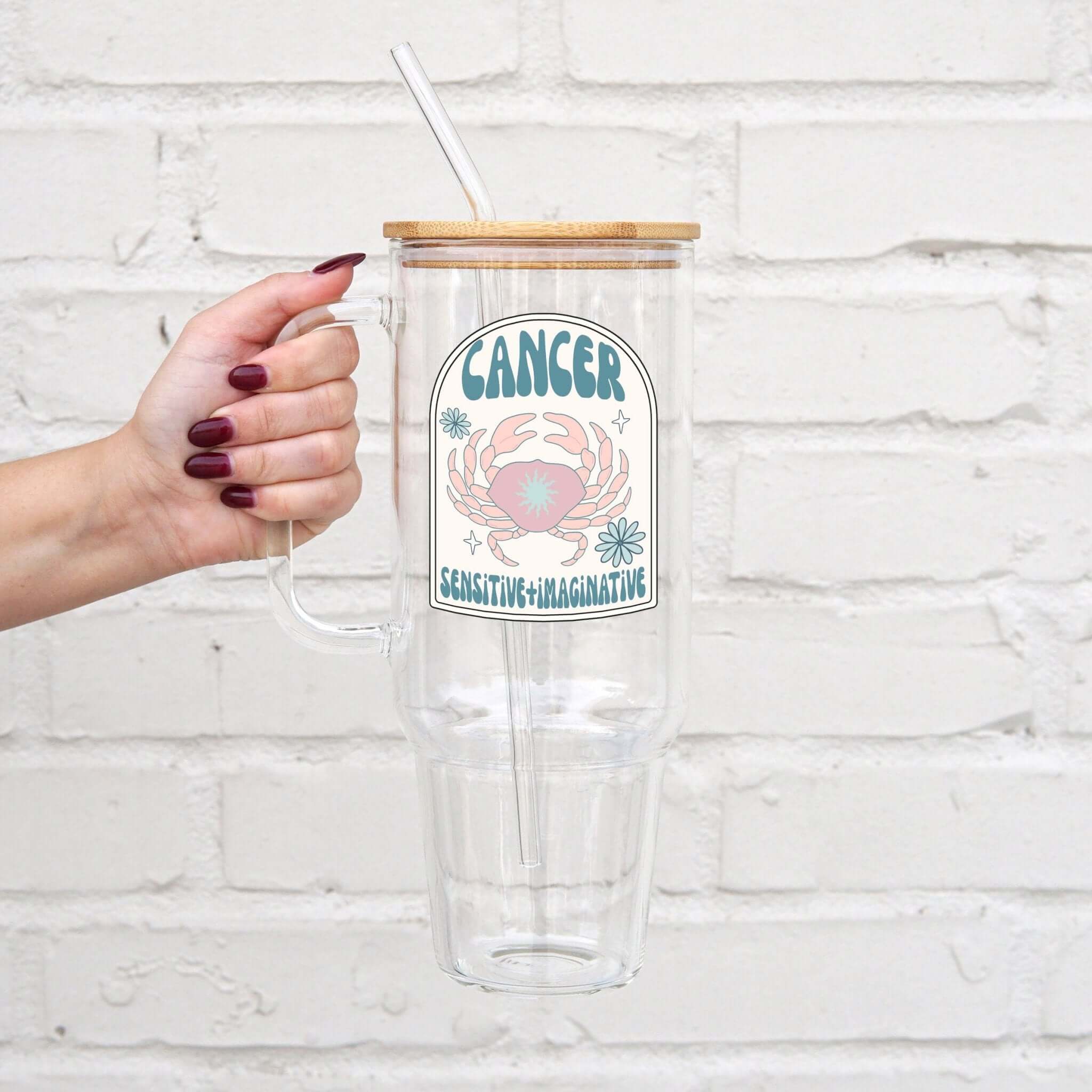 Zodiac Astrology Horoscope Glass Cup