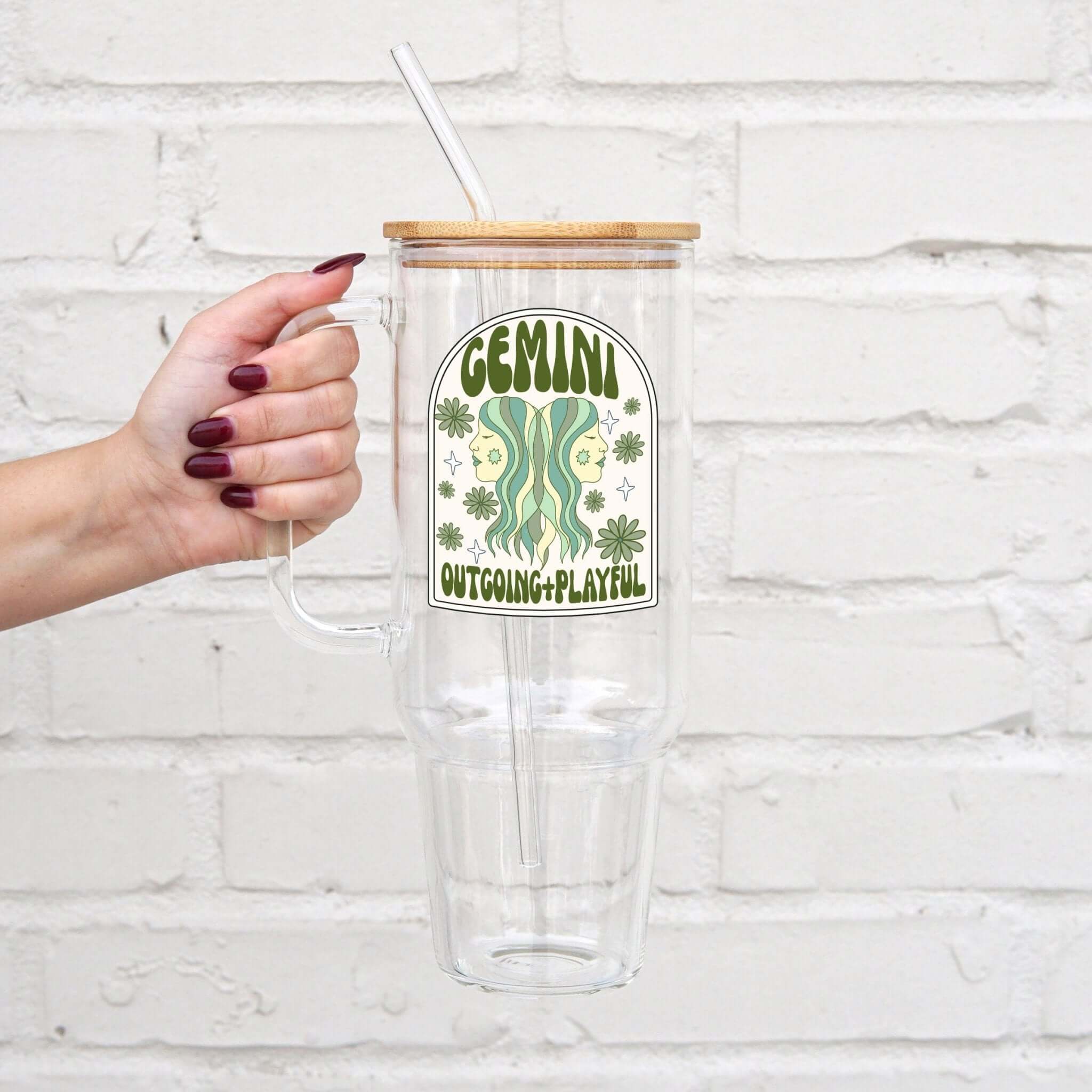 Zodiac Astrology Horoscope Glass Cup